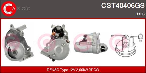 Casco CST40406GS - Стартер autocars.com.ua