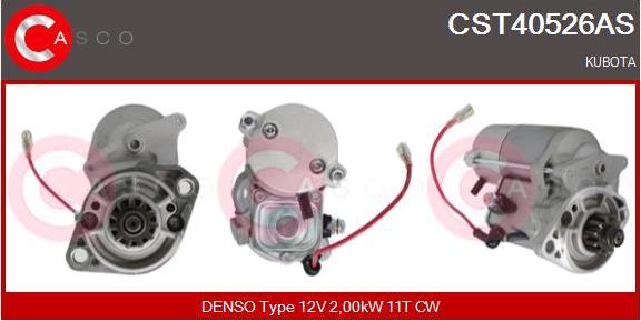 Casco CST40526AS - Стартер avtokuzovplus.com.ua