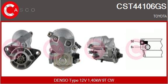 Casco CST44106GS - Стартер autocars.com.ua