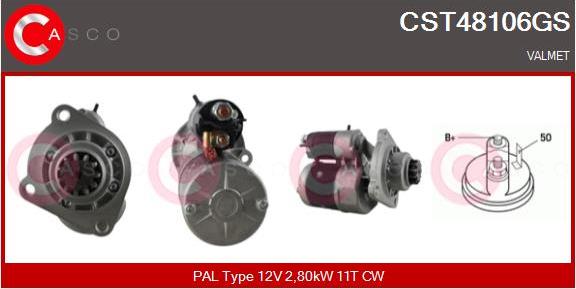 Casco CST48106GS - Стартер autocars.com.ua