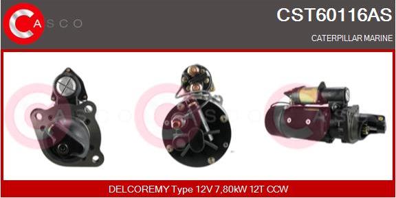 Casco CST60116AS - Стартер autocars.com.ua