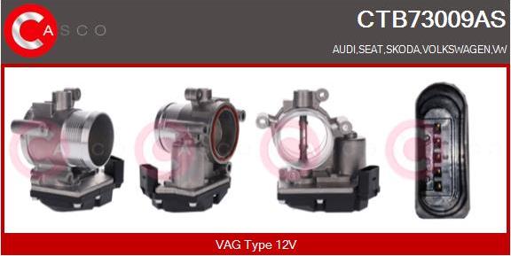 Casco CTB73009AS - Патрубок дросельної заслінки autocars.com.ua