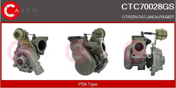 Casco CTC70028GS - Турбина, компрессор avtokuzovplus.com.ua