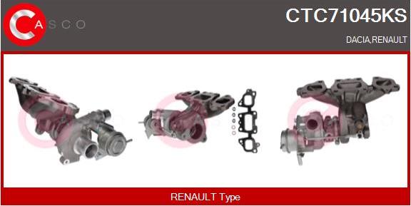 Casco CTC71045KS - Турбина, компрессор avtokuzovplus.com.ua