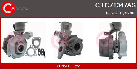 Casco CTC71047AS - Турбина, компрессор autodnr.net