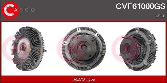 Casco CVF61000GS - Сцепление, вентилятор радиатора avtokuzovplus.com.ua