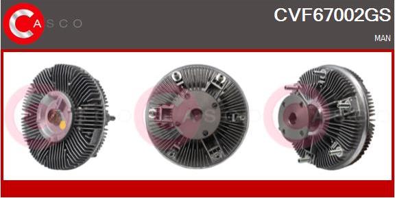 Casco CVF67002GS - Зчеплення, вентилятор радіатора autocars.com.ua