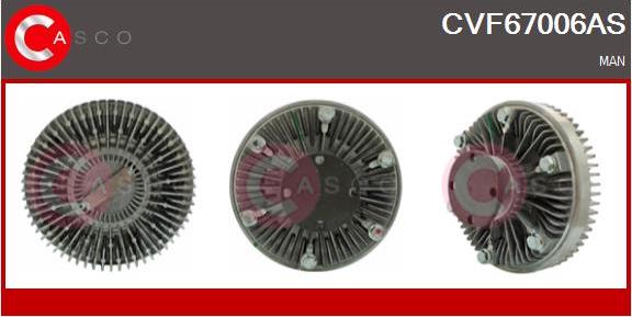 Casco CVF67006AS - Сцепление, вентилятор радиатора avtokuzovplus.com.ua