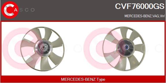 Casco CVF76000GS - Зчеплення, вентилятор радіатора autocars.com.ua