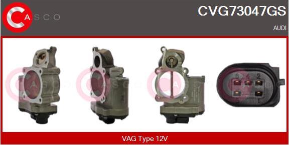 Casco CVG73047GS - Клапан повернення ОГ autocars.com.ua