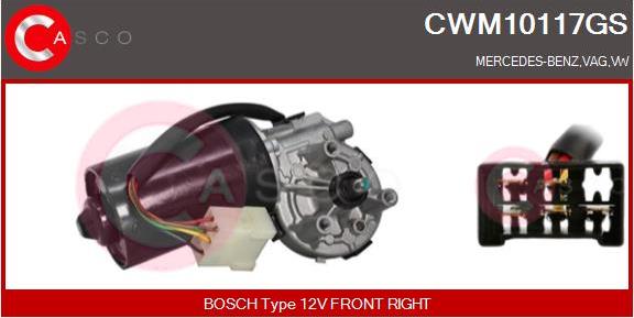 Casco CWM10117GS - Двигатель стеклоочистителя avtokuzovplus.com.ua