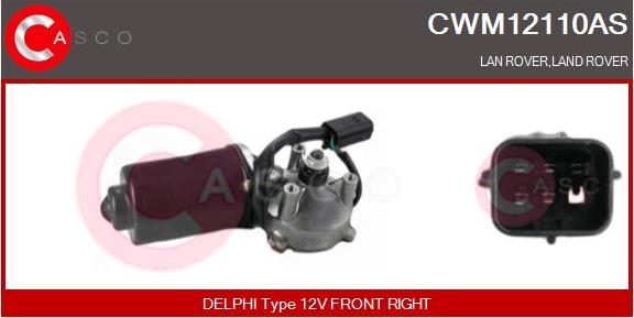 Casco CWM12110AS - Двигун склоочисника autocars.com.ua