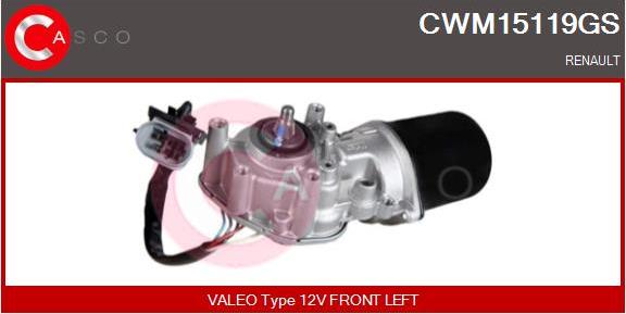 Casco CWM15119GS - Двигатель стеклоочистителя avtokuzovplus.com.ua