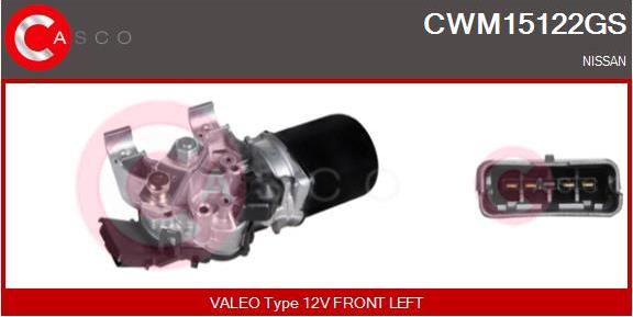 Casco CWM15122GS - Двигун склоочисника autocars.com.ua