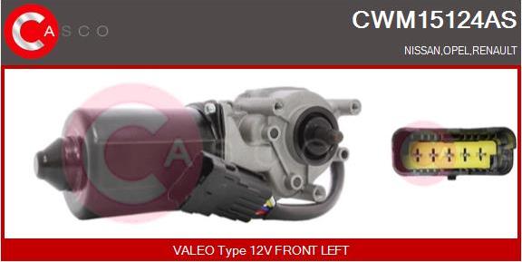 Casco CWM15124AS - Двигун склоочисника autocars.com.ua