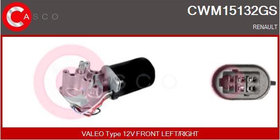 Casco CWM15132GS - Двигун склоочисника autocars.com.ua