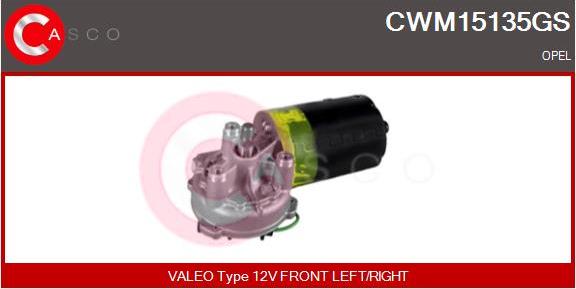 Casco CWM15135GS - Двигун склоочисника autocars.com.ua