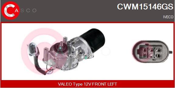Casco CWM15146GS - Двигатель стеклоочистителя avtokuzovplus.com.ua