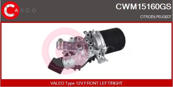 Casco CWM15160GS - Двигун склоочисника autocars.com.ua
