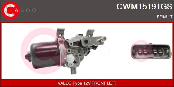 Casco CWM15191GS - Двигатель стеклоочистителя avtokuzovplus.com.ua
