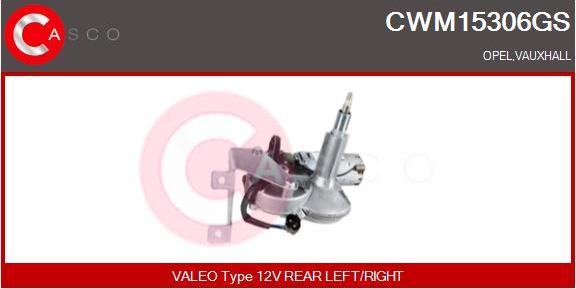 Casco CWM15306GS - Двигун склоочисника autocars.com.ua