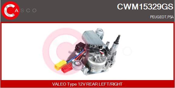 Casco CWM15329GS - Двигун склоочисника autocars.com.ua