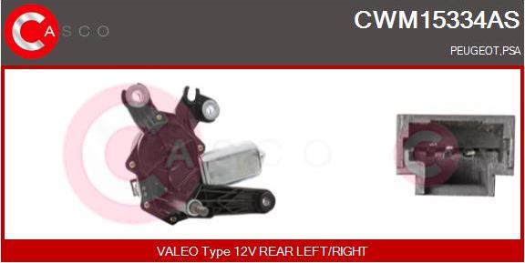 Casco CWM15334AS - Двигун склоочисника autocars.com.ua