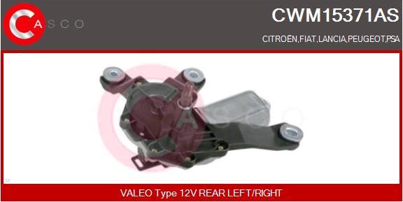 Casco CWM15371AS - Двигун склоочисника autocars.com.ua