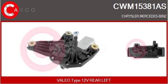 Casco CWM15381AS - Двигун склоочисника autocars.com.ua