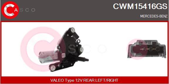 Casco CWM15416GS - Двигун склоочисника autocars.com.ua