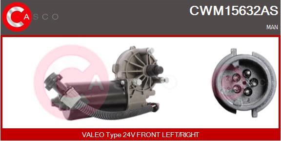 Casco CWM15632AS - Двигатель стеклоочистителя avtokuzovplus.com.ua