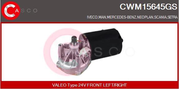 Casco CWM15645GS - Двигатель стеклоочистителя autodnr.net