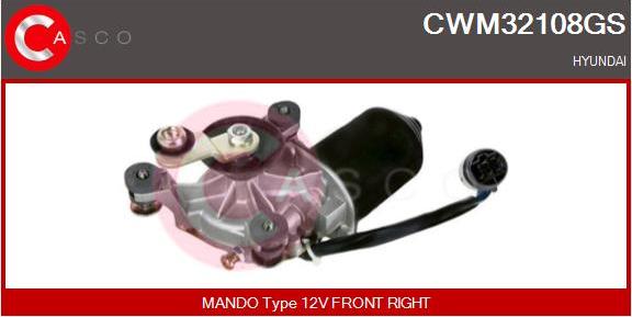 Casco CWM32108GS - Двигун склоочисника autocars.com.ua