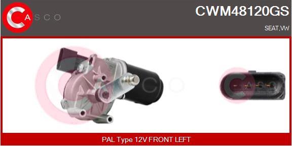 Casco CWM48120GS - Двигун склоочисника autocars.com.ua