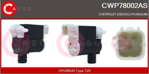 Casco CWP78002AS - Водяний насос, система очищення вікон autocars.com.ua