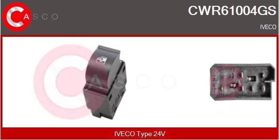 Casco CWR61004GS - Вимикач, стеклолод'емнік autocars.com.ua