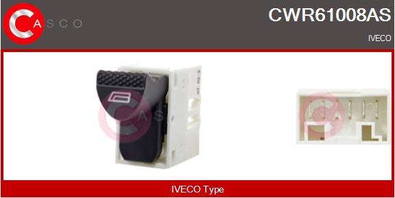 Casco CWR61008AS - Выключатель, стеклоподъемник avtokuzovplus.com.ua