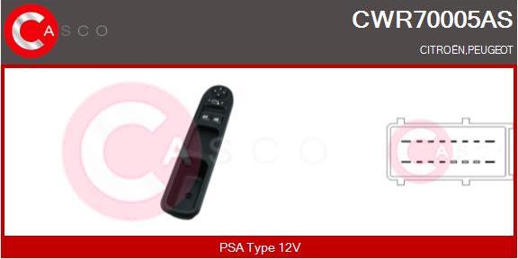 Casco CWR70005AS - Выключатель, стеклоподъемник autodnr.net