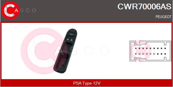 Casco CWR70006AS - Выключатель, стеклоподъемник avtokuzovplus.com.ua