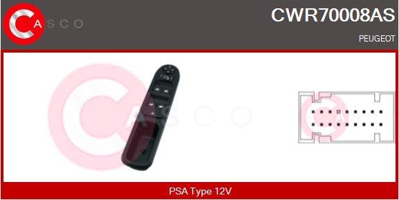 Casco CWR70008AS - Выключатель, стеклоподъемник autodnr.net