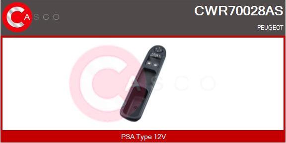 Casco CWR70028AS - Выключатель, стеклоподъемник avtokuzovplus.com.ua