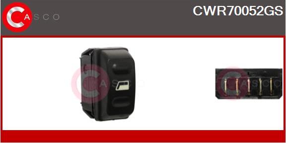 Casco CWR70052GS - Выключатель, стеклоподъемник avtokuzovplus.com.ua