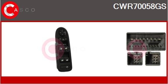 Casco CWR70058GS - Выключатель, стеклоподъемник autodnr.net