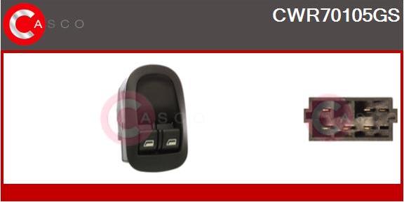 Casco CWR70105GS - Выключатель, стеклоподъемник avtokuzovplus.com.ua