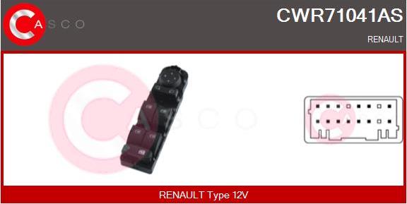 Casco CWR71041AS - Выключатель, стеклоподъемник avtokuzovplus.com.ua