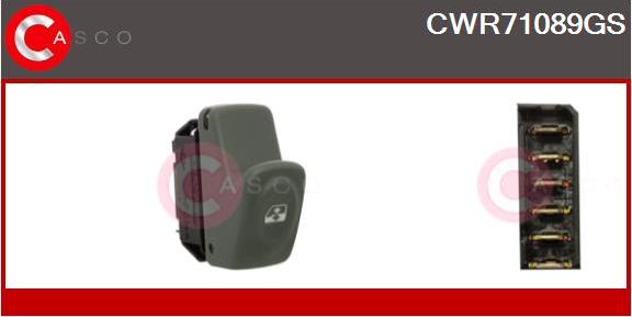 Casco CWR71089GS - Вимикач, стеклолод'емнік autocars.com.ua