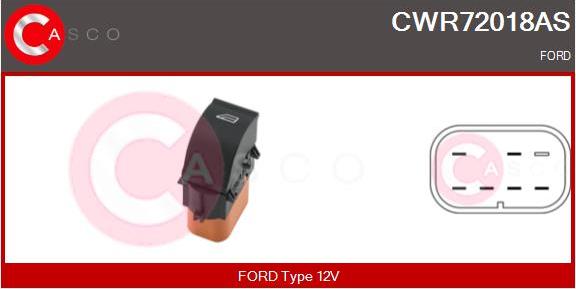 Casco CWR72018AS - Выключатель, стеклоподъемник avtokuzovplus.com.ua
