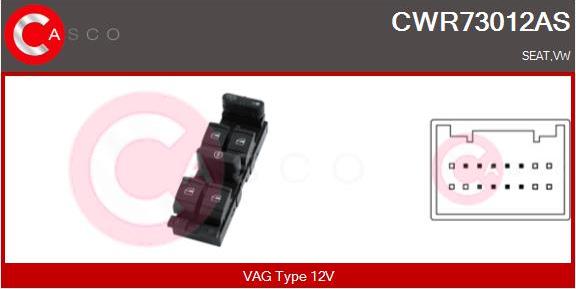 Casco CWR73012AS - Выключатель, стеклоподъемник autodnr.net