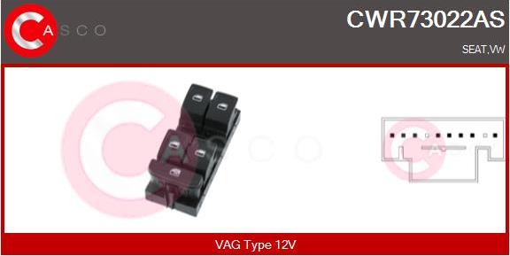 Casco CWR73022AS - Выключатель, стеклоподъемник autodnr.net