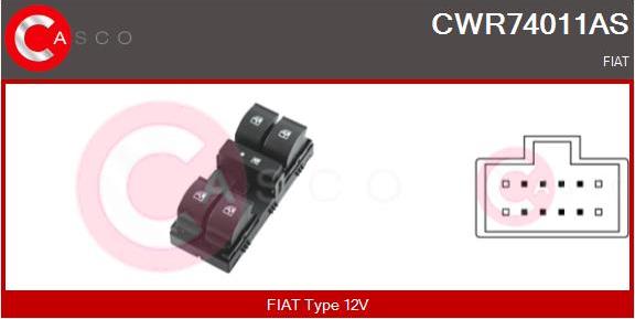 Casco CWR74011AS - Вимикач, стеклолод'емнік autocars.com.ua